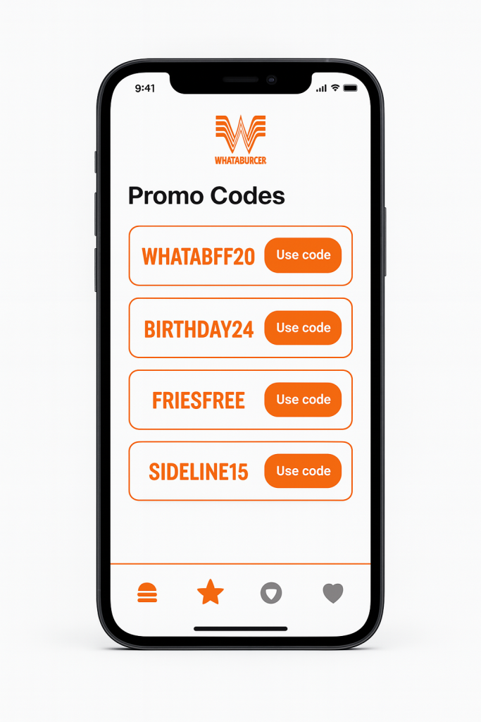Whataburger promo codes